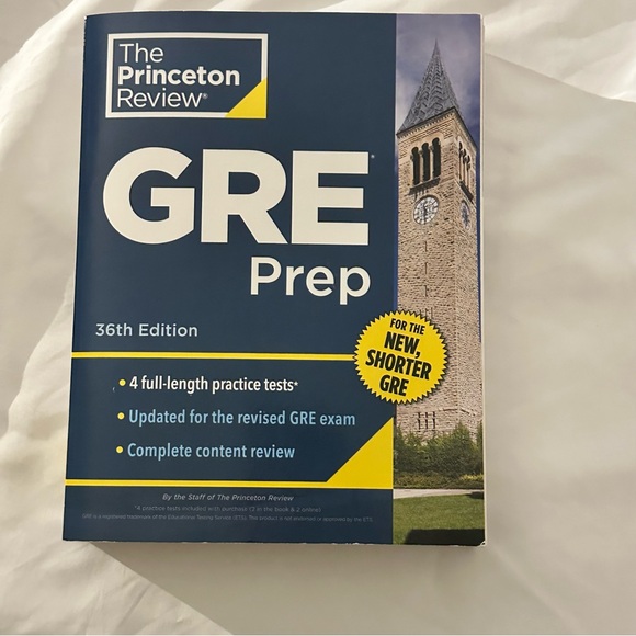 Graduate School Test Preparation: Princeton Review GRE Prep, 36th Edition - Picture 1 of 3